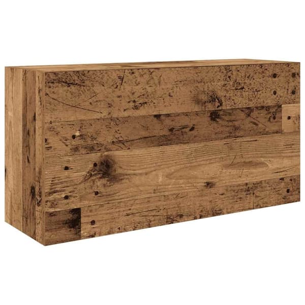 vidaXL Kylpyhuoneen seinäkaappi vanha puu 80x25x40 cm tekninen puu