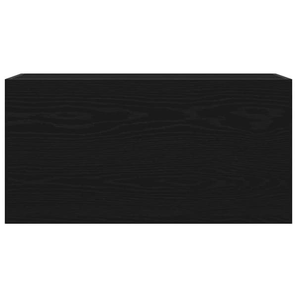 vidaXL Kylpyhuoneen seinäkaappi musta 80x25x40 cm tekninen puu