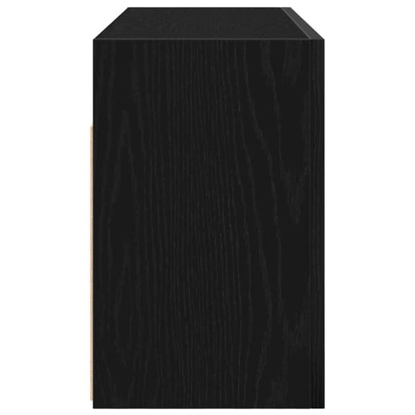 vidaXL Kylpyhuoneen seinäkaappi musta 80x25x40 cm tekninen puu