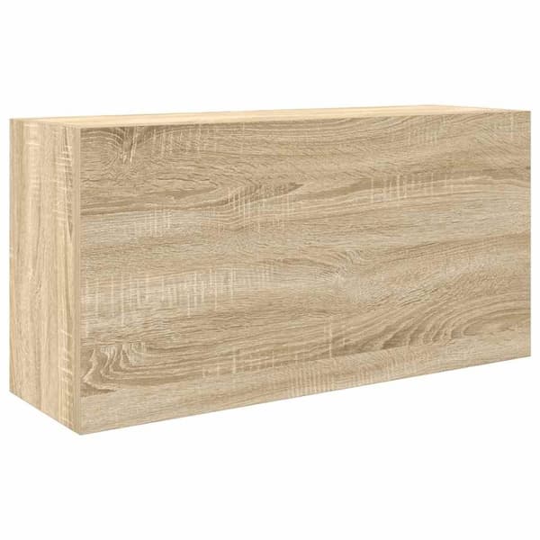 vidaXL Veggskap til baderom sonoma eik 80x25x40 cm konstruert tre