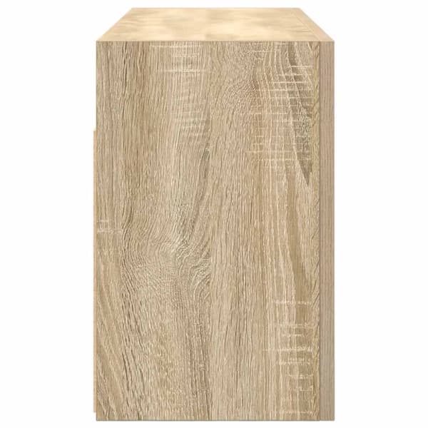 vidaXL Veggskap til baderom sonoma eik 80x25x40 cm konstruert tre