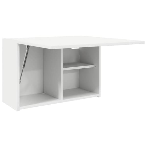 vidaXL væghængt badeværelsesskab 60x25x40 cm konstrueret træ hvid