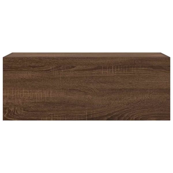 vidaXL Väggskåp för badrum brun ek 80x25x30 cm konstruerat trä