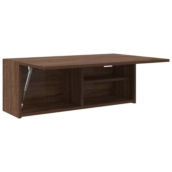 vidaXL Väggskåp för badrum brun ek 80x25x30 cm konstruerat trä