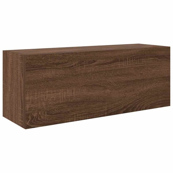 vidaXL Väggskåp för badrum brun ek 80x25x30 cm konstruerat trä