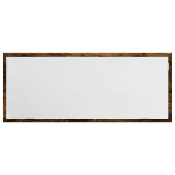 vidaXL Baderomsspeil med LED røkt eik 100x8,5x37 cm konstruert tre