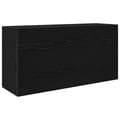Miniatyrbilde 2 av 2: vidaXL Veggskap til baderom svart 80x25x40 cm konstruert tre