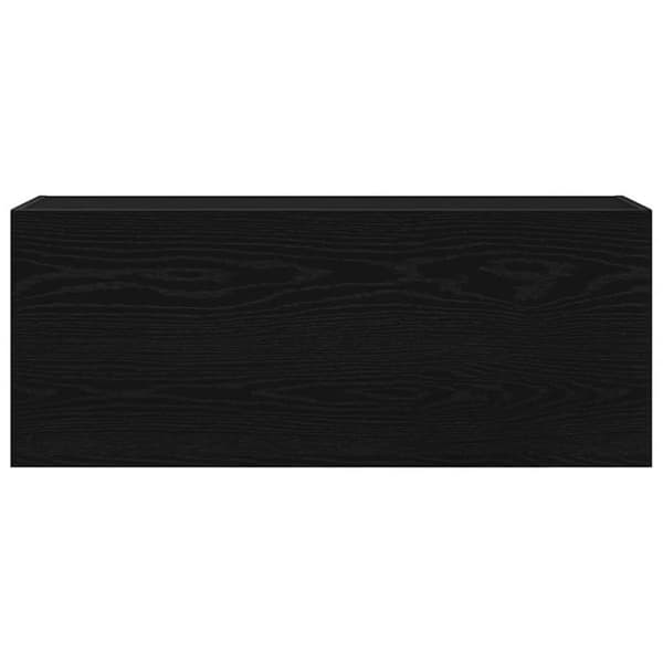 vidaXL Veggskap til baderom svart 100x25x40 cm konstruert tre