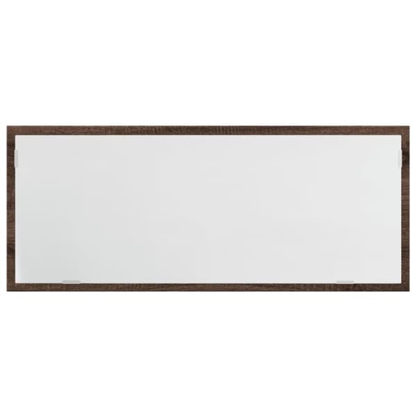 vidaXL badeværelsesspejl m. LED 100x8,5x38 cm konstrueret træ brunt eg