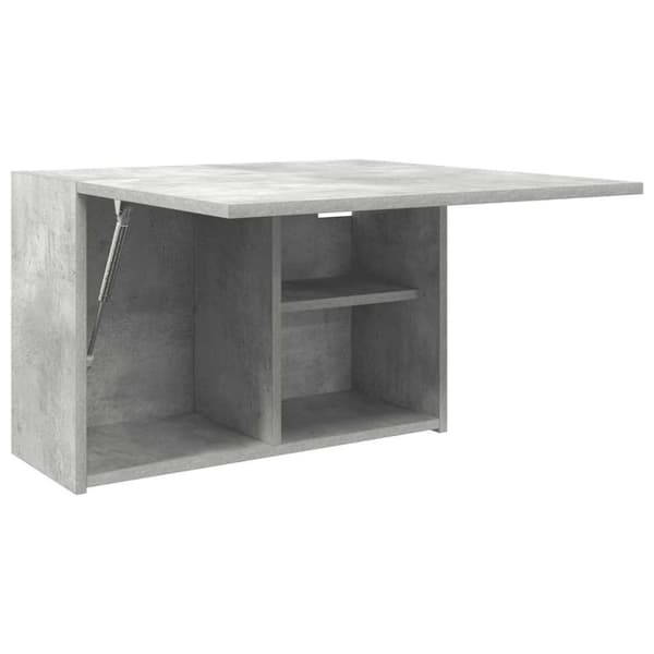 vidaXL Veggskap til baderom betonggrå 60x25x40 cm konstruert tre