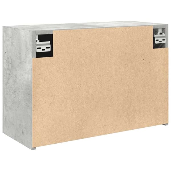 vidaXL Veggskap til baderom betonggrå 60x25x40 cm konstruert tre