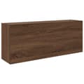 Miniatyrbillede 1 af 2: vidaXL væghængt badeværelsesskab 100x25x40 cm konstrueret træ brun eg