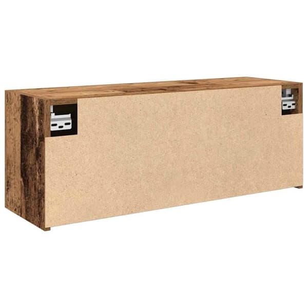 vidaXL væghængt badeværelsesskab 80x25x30cm konstrueret træ antikt træ