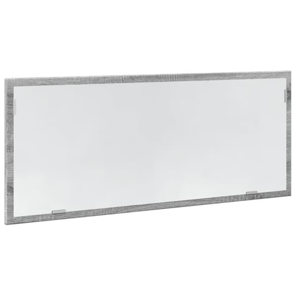 vidaXL Baderomsspeil med LED grå sonoma 100x8,5x37 cm konstruert tre