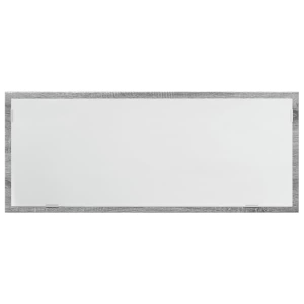 vidaXL Baderomsspeil med LED grå sonoma 100x8,5x37 cm konstruert tre