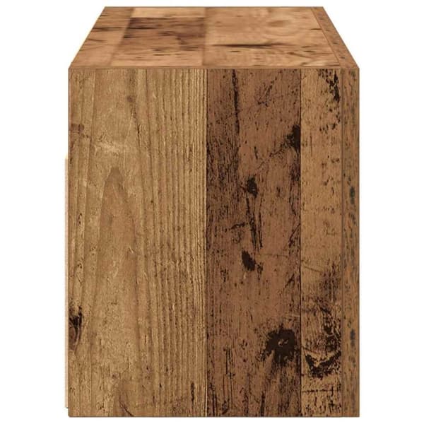 vidaXL Veggskap til baderom gammelt tre 60x25x30 cm konstruert tre