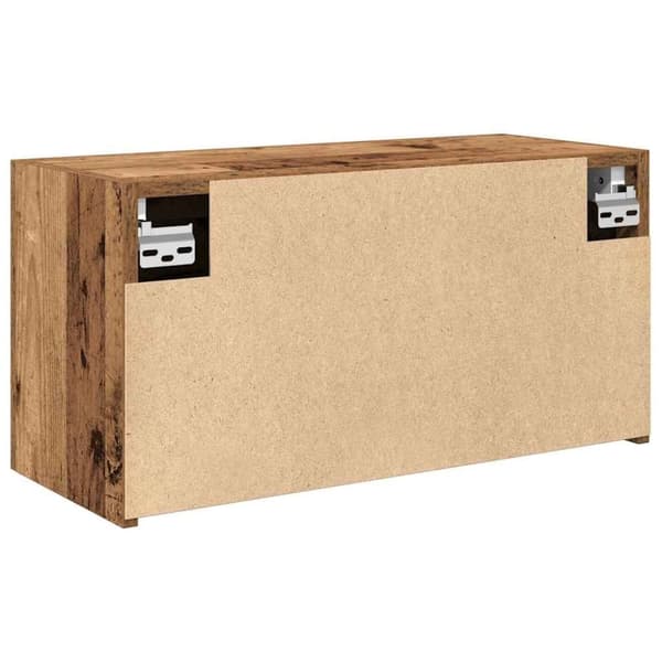 vidaXL Veggskap til baderom gammelt tre 60x25x30 cm konstruert tre