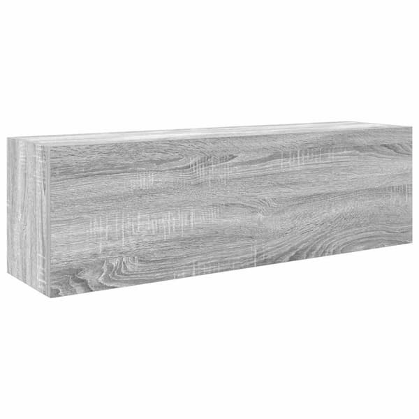 vidaXL Kylpyhuoneen seinäkaappi harmaa Sonoma 100x25x30cm tekninen puu