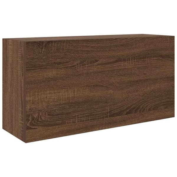 vidaXL Veggskap til baderom brun eik 80x25x40 cm konstruert tre