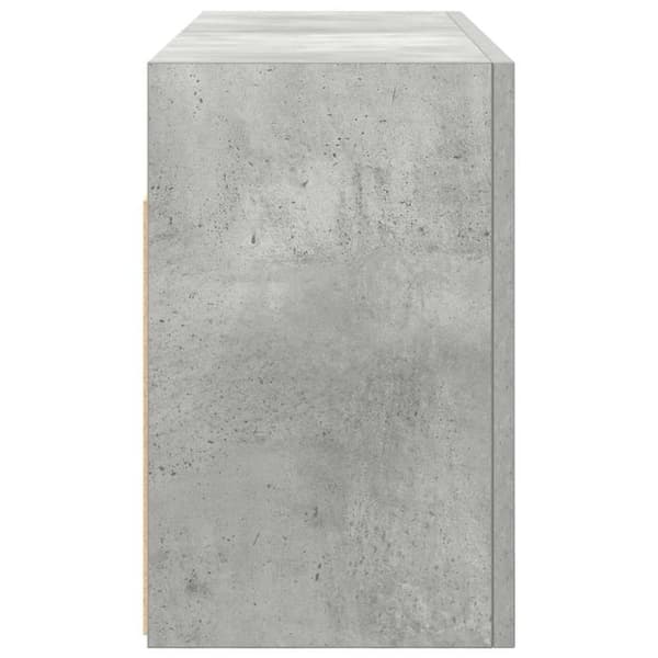vidaXL Veggskap til baderom betonggrå 80x25x40 cm konstruert tre