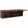 Miniatyrbilde 5 av 11: vidaXL Veggskap til baderom brun eik 100x25x30 cm konstruert tre