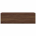 Miniatyrbilde 6 av 11: vidaXL Veggskap til baderom brun eik 100x25x30 cm konstruert tre