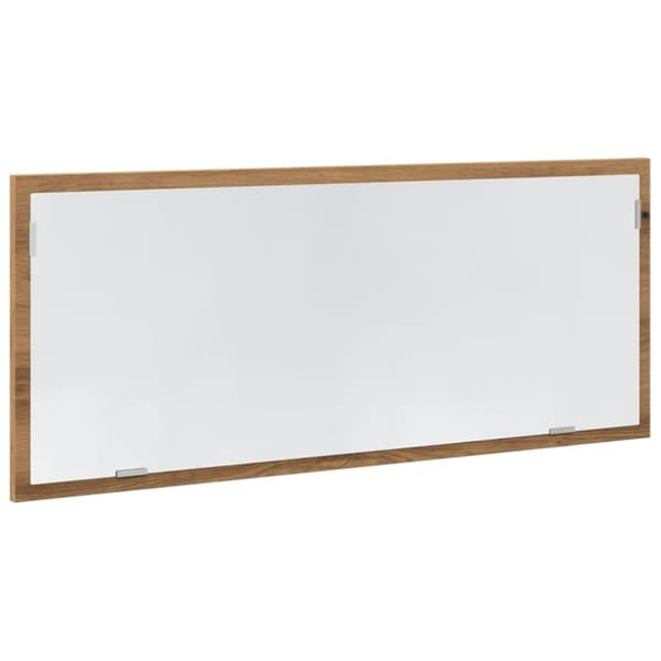 vidaXL Badrumsspegel med LED artisan ek 100x8,5x37 cm konstruerat trä