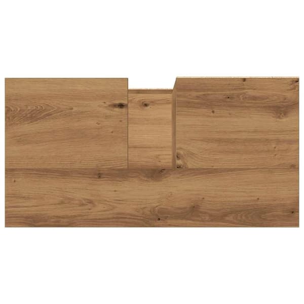 vidaXL Tvättställsskåp ek 65x33x60 cm konstruerat trä