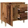 Miniatyrbillede 6 af 11: vidaXL underskab til vask 65x33x60 cm konstrueret træ gammelt trælook
