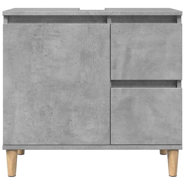 vidaXL Pesuallaskaappi betoni harmaa 65x33x60 cm suunniteltu puu