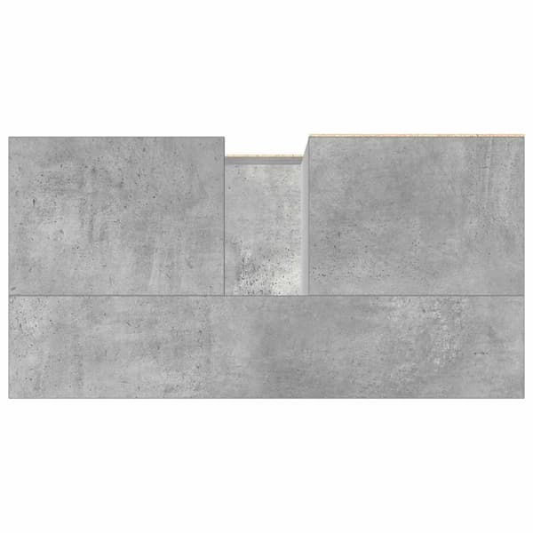 vidaXL Pesuallaskaappi betoni harmaa 65x33x60 cm suunniteltu puu