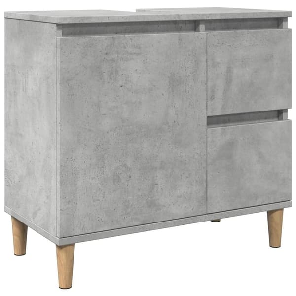 vidaXL Pesuallaskaappi betoni harmaa 65x33x60 cm suunniteltu puu