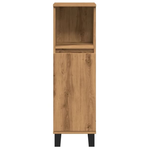 vidaXL Badrumsskåp ek 30x30x100 cm konstruerat trä