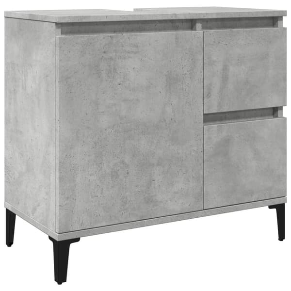 vidaXL Servantskap betonggrå 65x33x60 cm konstruert tre