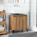 Miniatyrbilde 4 av 11: vidaXL Servantskap artisan eik 58x33x60 cm konstruert tre