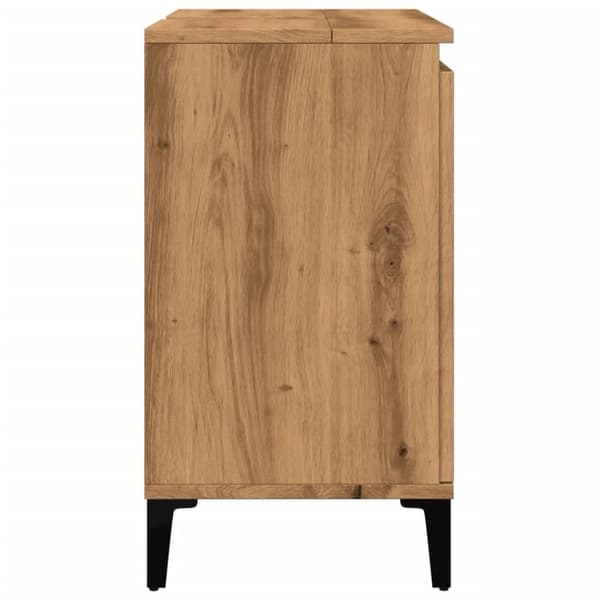 vidaXL Servantskap artisan eik 58x33x60 cm konstruert tre