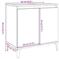 Miniatyrbilde 11 av 11: vidaXL Servantskap artisan eik 58x33x60 cm konstruert tre