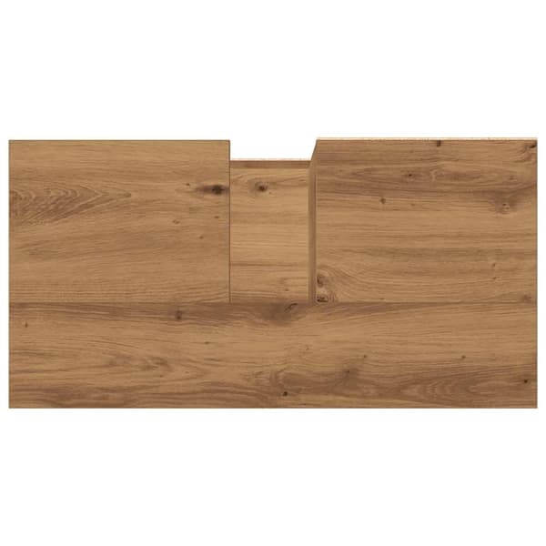 vidaXL Tvättställsskåp ek 65x33x60 cm konstruerat trä