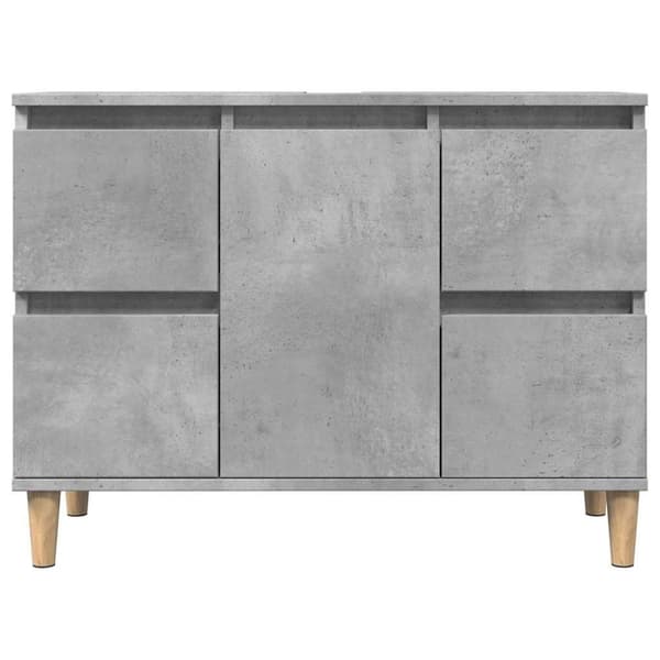 vidaXL Pesuallaskaappi betoninharmaa 80x33x60 cm tekninen puu