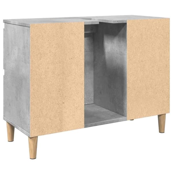 vidaXL Pesuallaskaappi betoninharmaa 80x33x60 cm tekninen puu