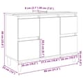 Pikkukuva 11 / 11: vidaXL Pesuallaskaappi betoninharmaa 80x33x60 cm tekninen puu