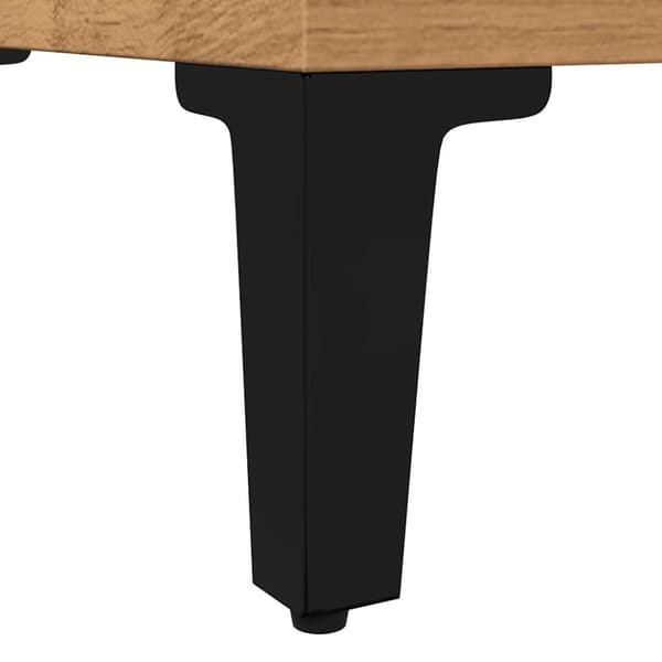 vidaXL badeværelsesskab 30x30x100 cm konstrueret træ kunsteg