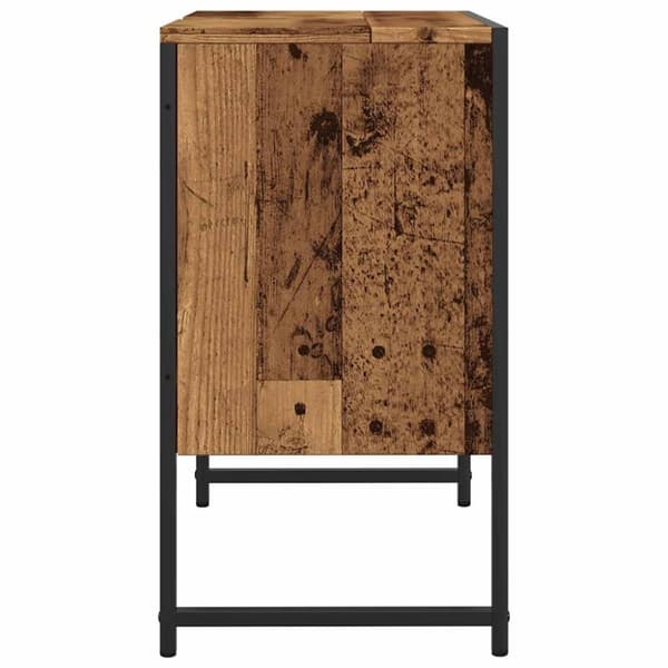 vidaXL underskab til håndvask 60x30x60 cm konstrueret træ gammelt træ