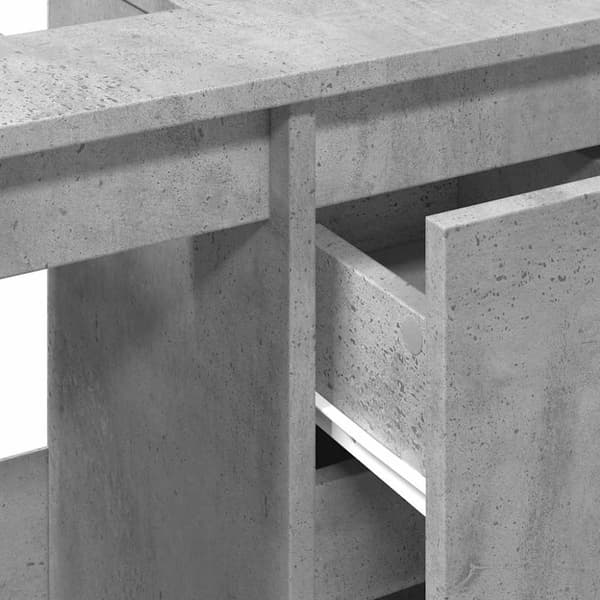 vidaXL Servantskap betonggrå 65x33x60 cm konstruert tre