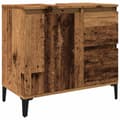 Miniatyrbilde 3 av 11: vidaXL Servantskap gammelt tre 65x33x60 cm konstruert tre