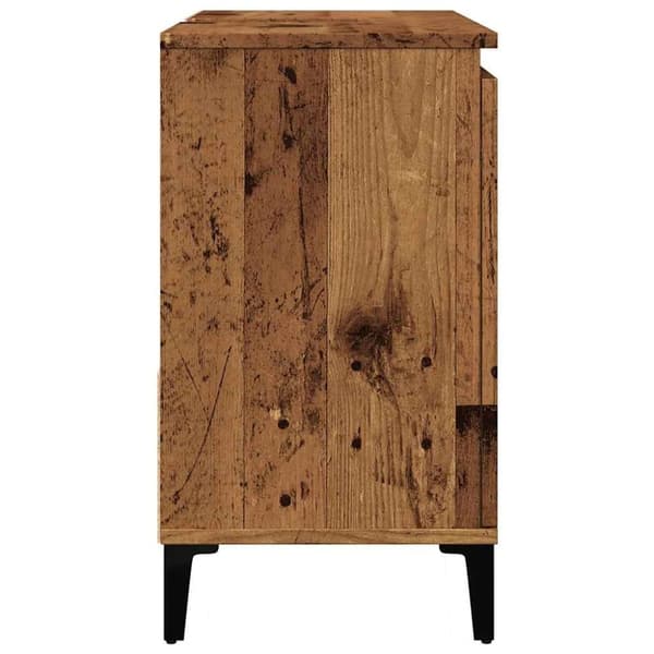 vidaXL Servantskap gammelt tre 65x33x60 cm konstruert tre