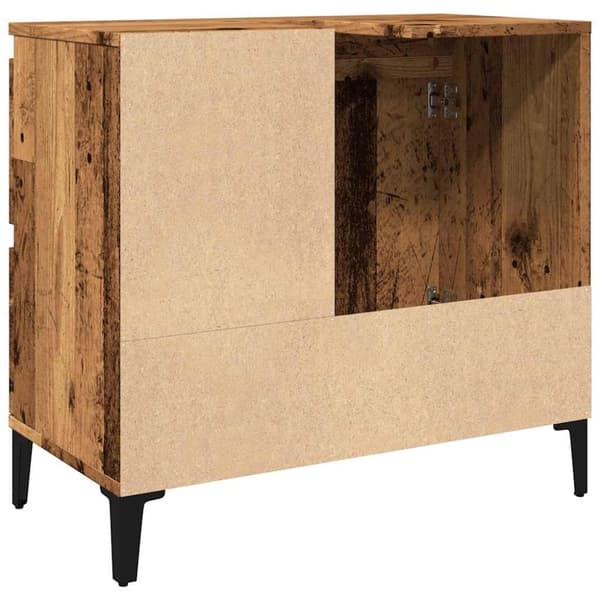 vidaXL Servantskap gammelt tre 65x33x60 cm konstruert tre