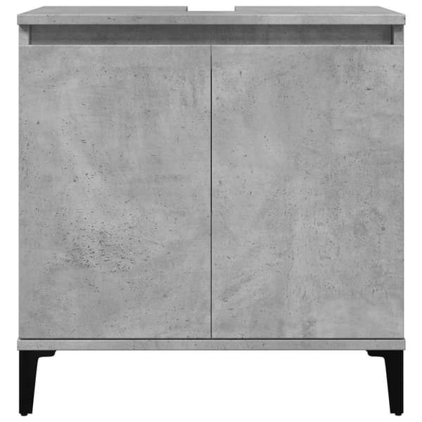 vidaXL Servantskap betonggrå 58x33x60 cm konstruert tre