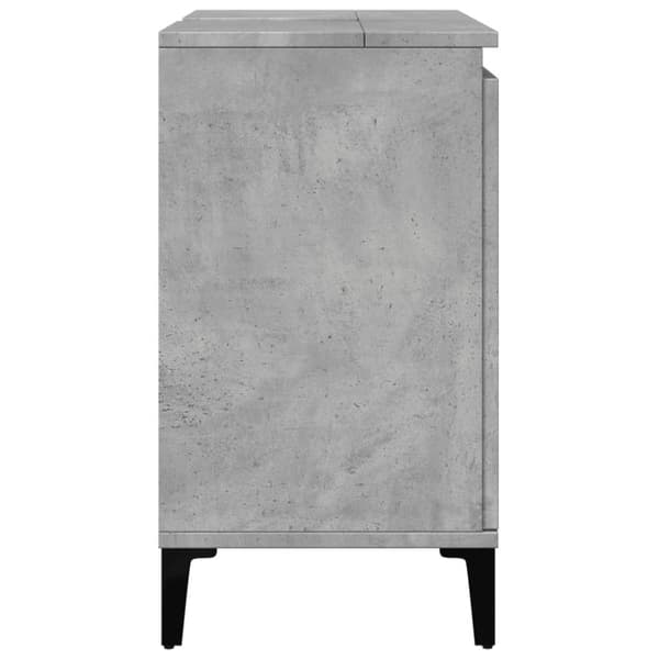 vidaXL Servantskap betonggrå 58x33x60 cm konstruert tre