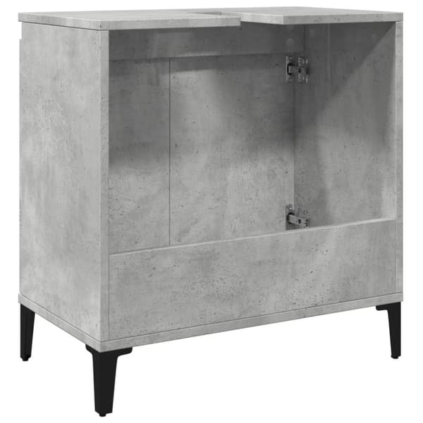 vidaXL Servantskap betonggrå 58x33x60 cm konstruert tre